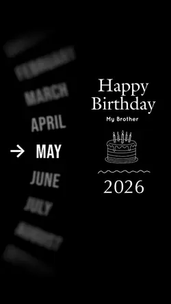 HBD BROTHER MAY