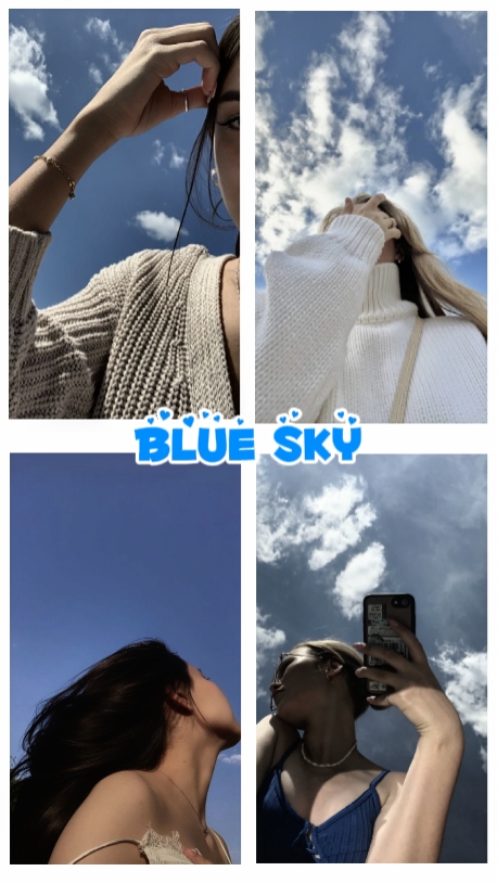 blue sky background