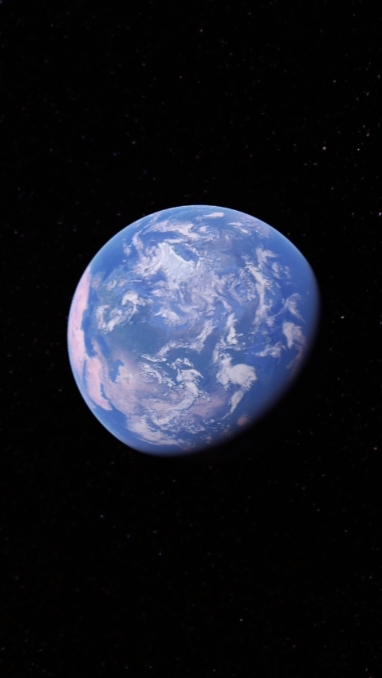 Viaje de zoom de la Tierra