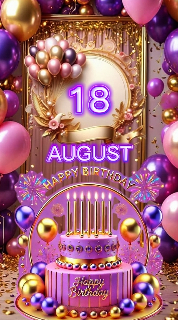 Aniversário 18 DE AGOSTO 