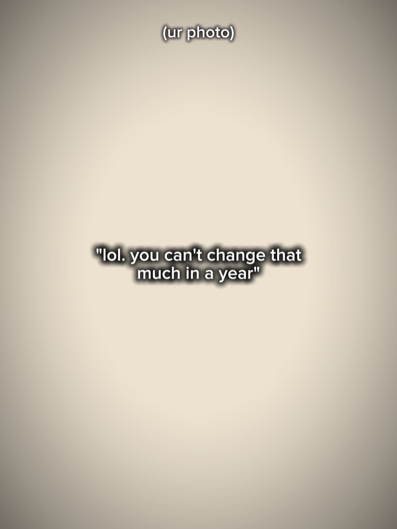 you can't change