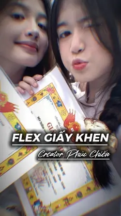 Flex giấy khen 
