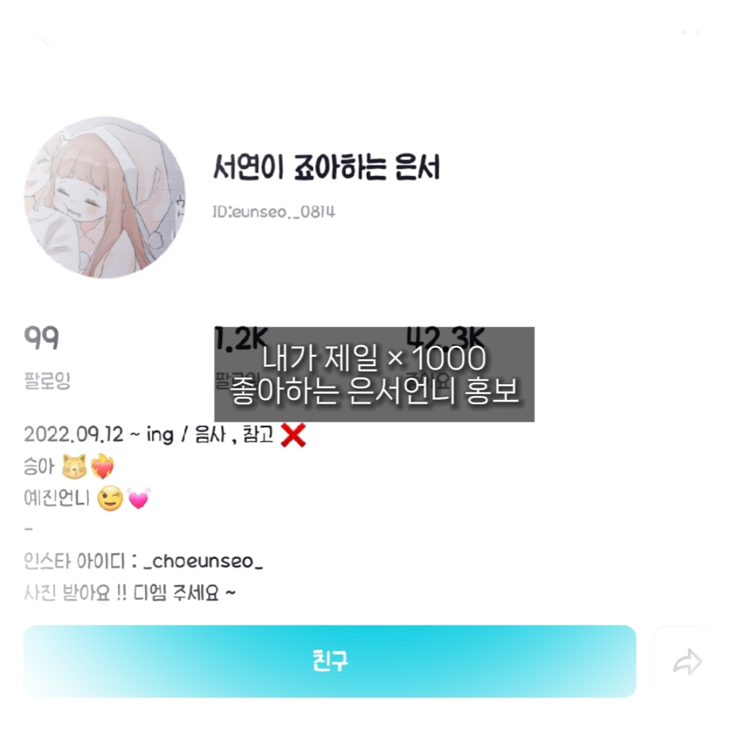 은서언니 홍보