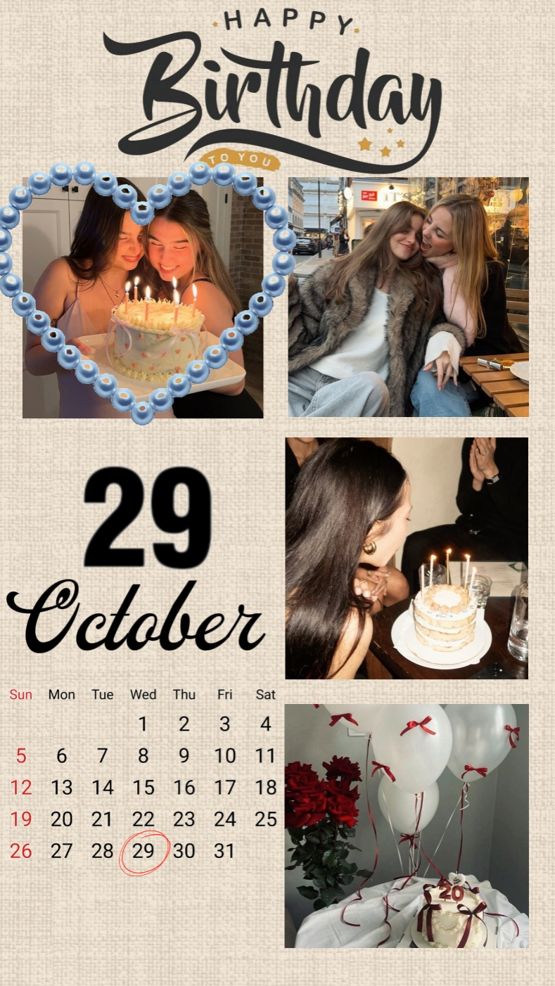 CUMPLEAÑOS 29 DE OCTUBRE