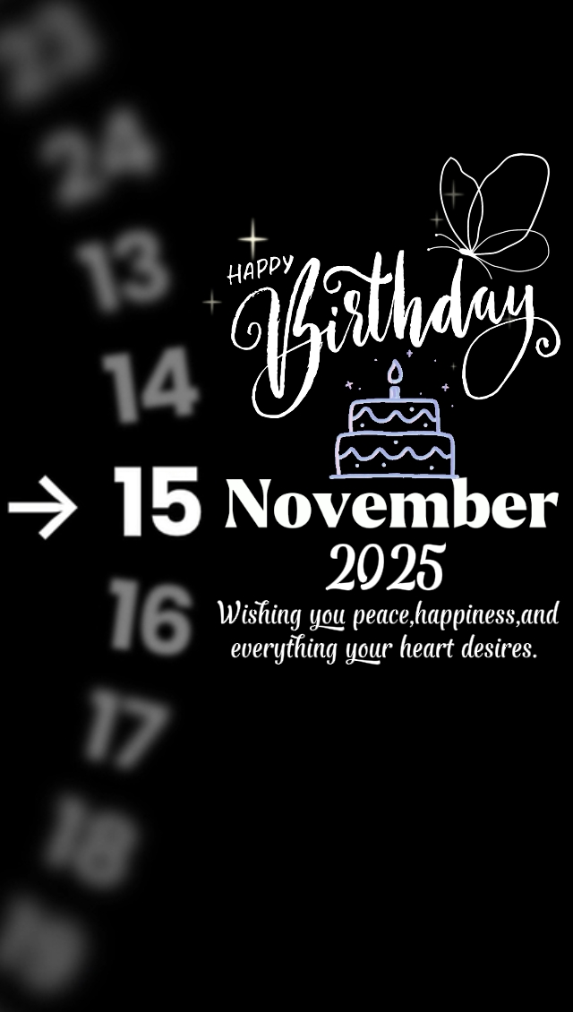 HBD 15 November