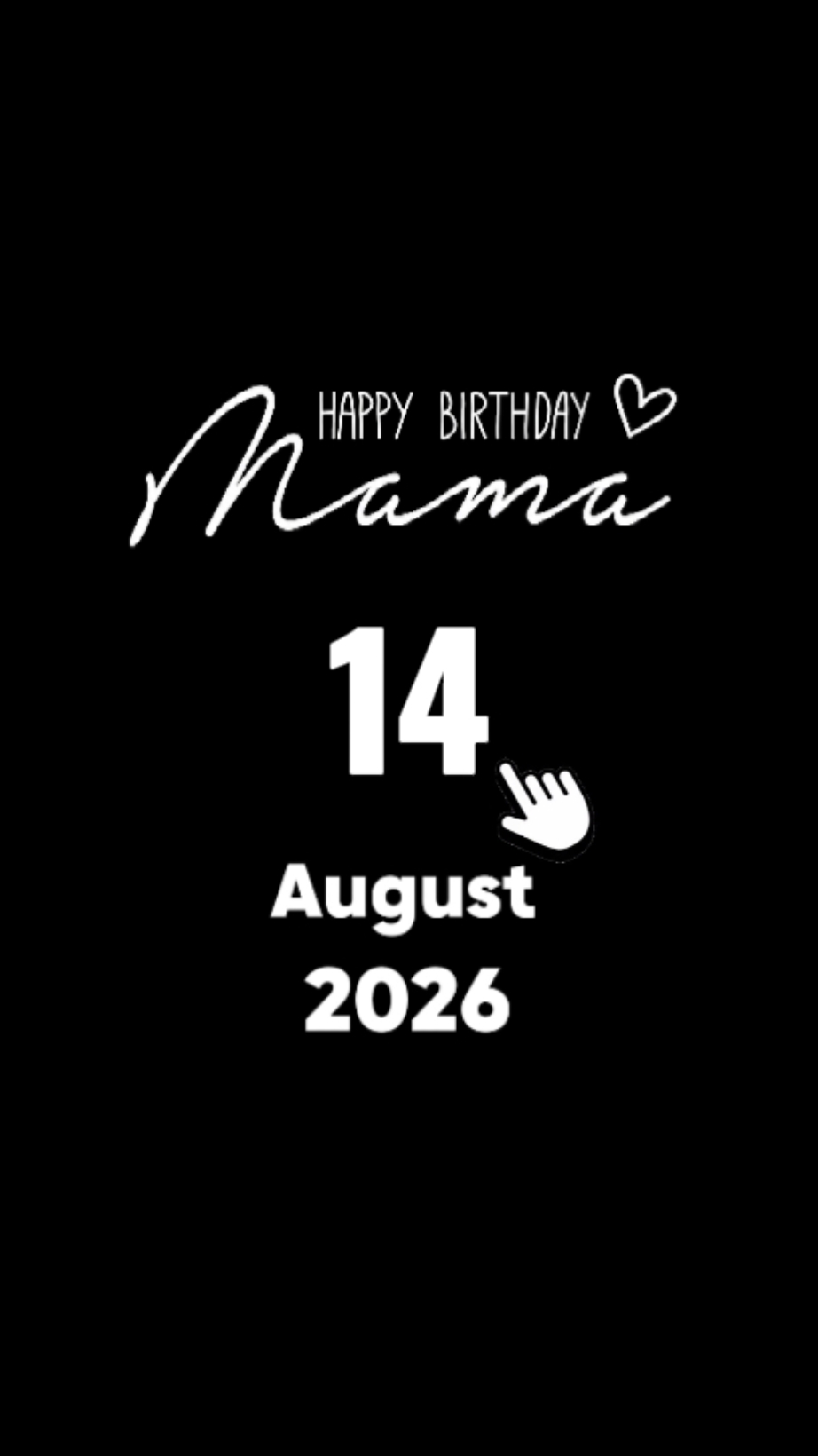 HBD MOM 14 AUGUST