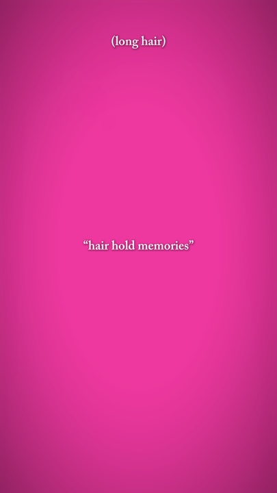 Haare halten Erinnerungen