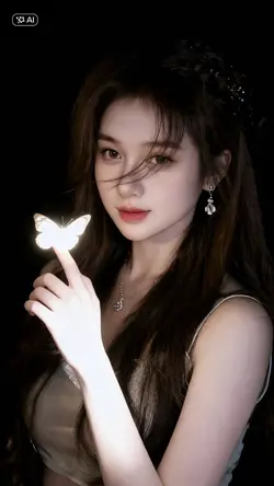 Chụp với bướm AI