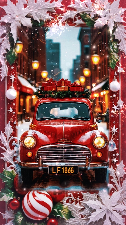 Coche de Navidad