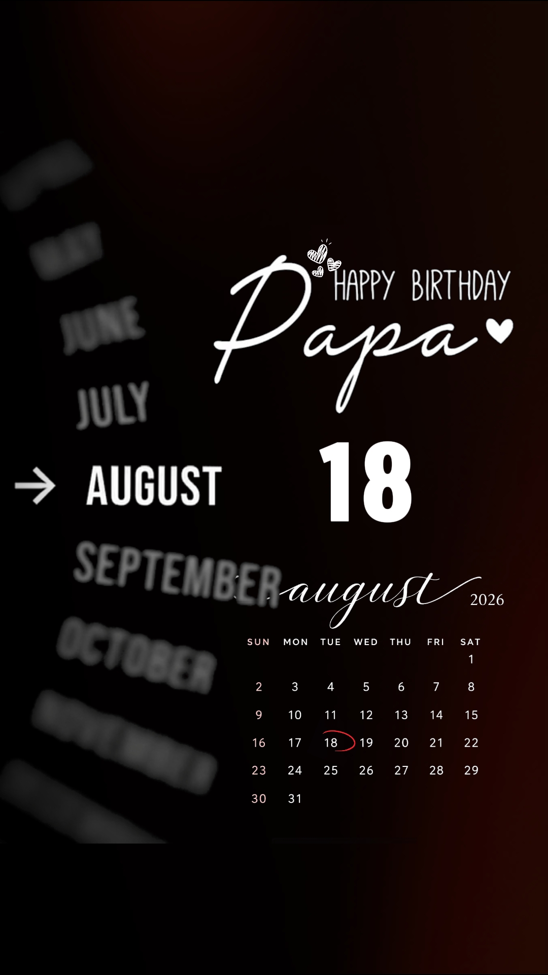 HBD BABA 18 AĞUSTOS