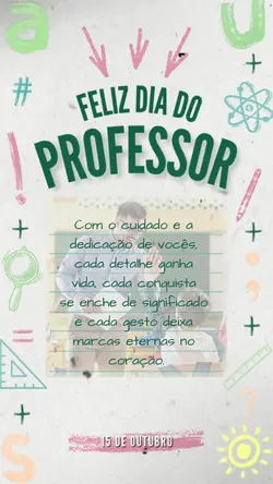 DIA DOS PROFESSORES 