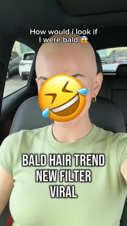 Bald hair trend