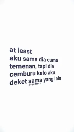 Aku sama dia cuma