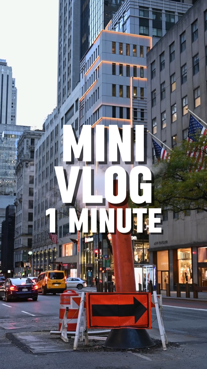 Vlog d'une minute 