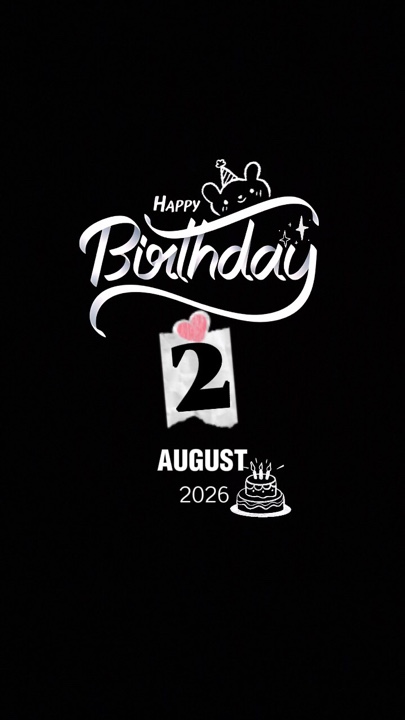 Selamat ulang tahun 2 Agustus 2026