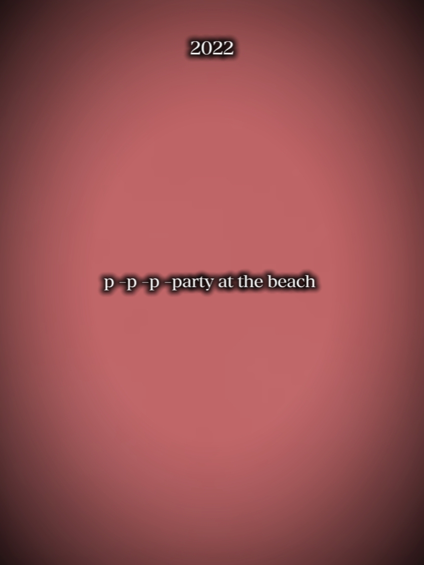 Festa na praia?