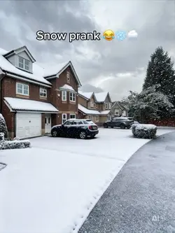 Snow prank 