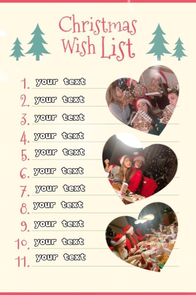 my christmas list