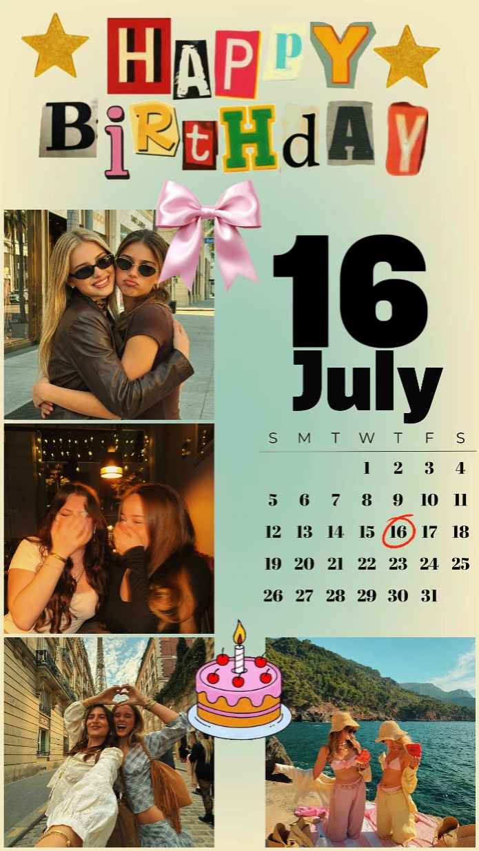 Anniversaire 16 juillet