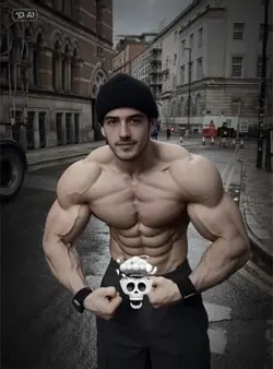 Muskulöser Körper Ai