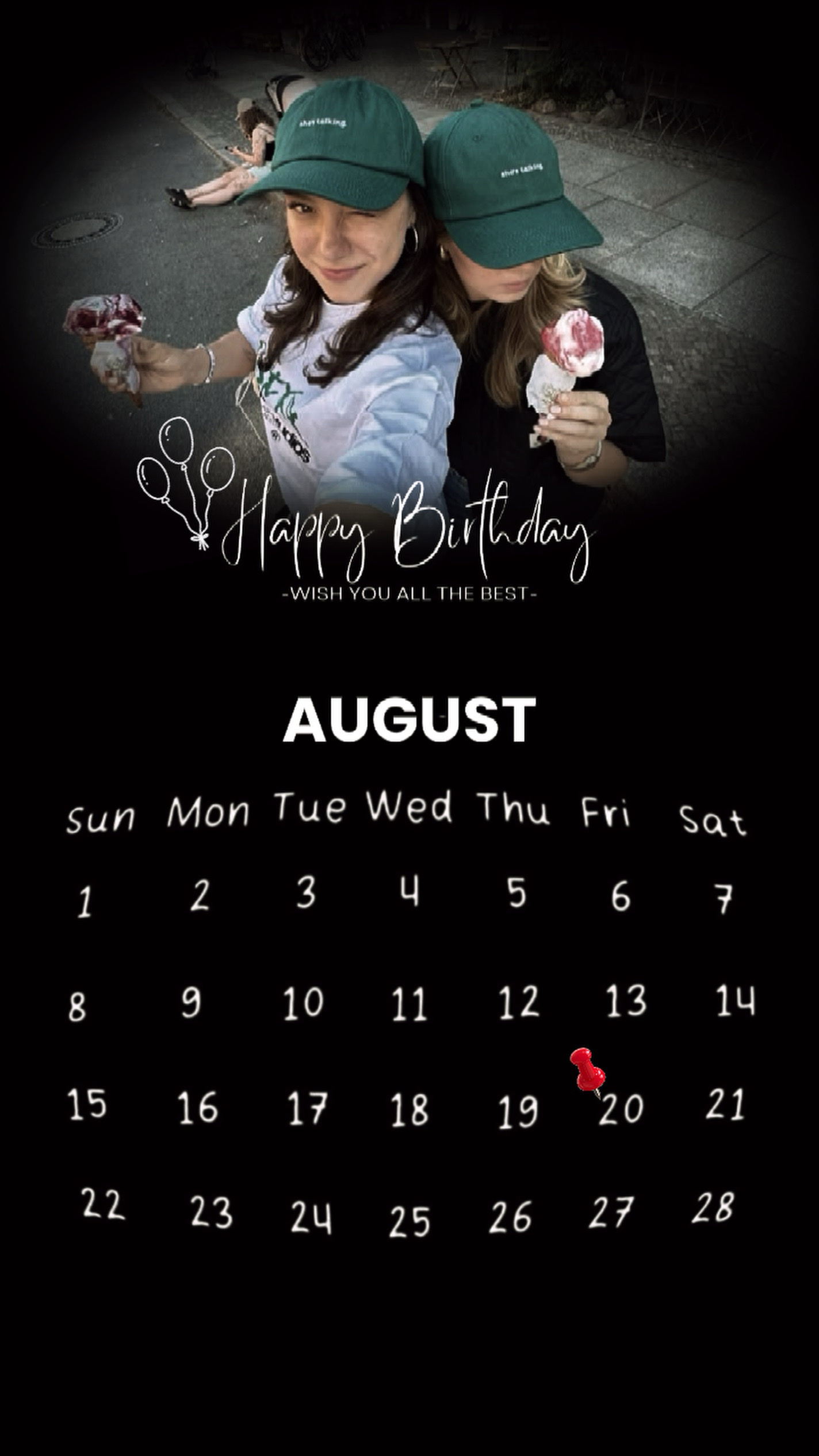 Hbd August 20,2026
