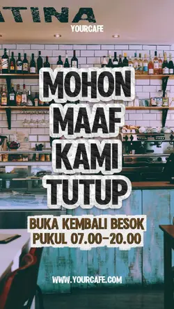 Maaf Kami Tutup