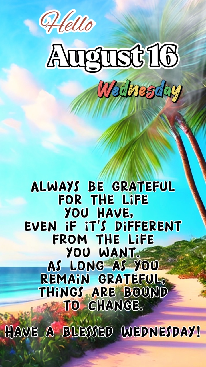 BE GRATEFUL