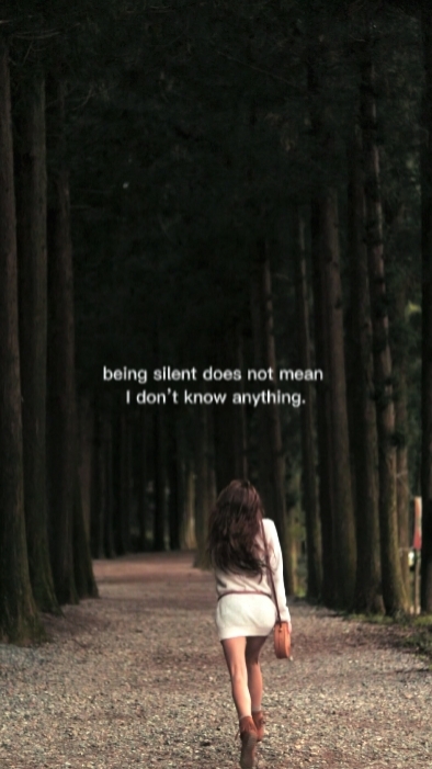 Being silent