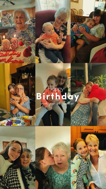 Aniversário vovó 
