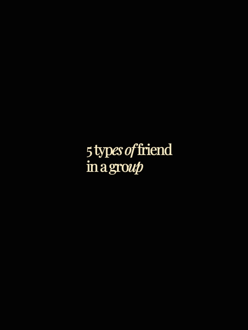 5 types of friend