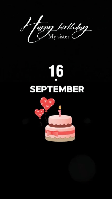 ANIVERSÁRIO IRMÃ 16 DE SETEMBRO