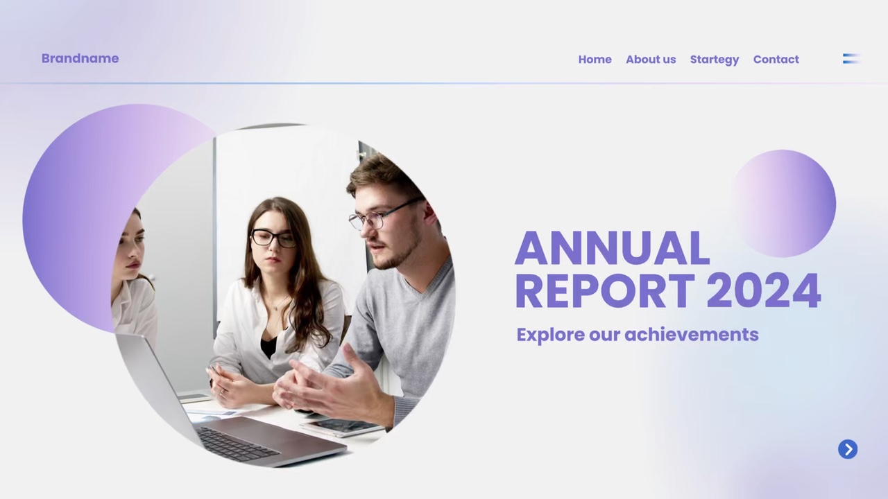 Corporate & Business Annual Report Minimalist  Style
