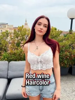 Red wine haircolor
