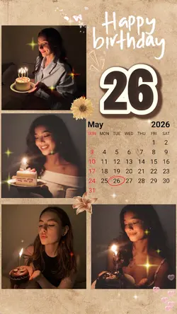HBD 26 may aesthetic