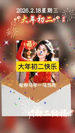 大年初二快乐