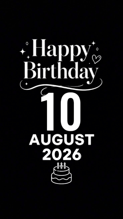 8월 10일 생일 아들 