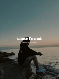 don't give up on me