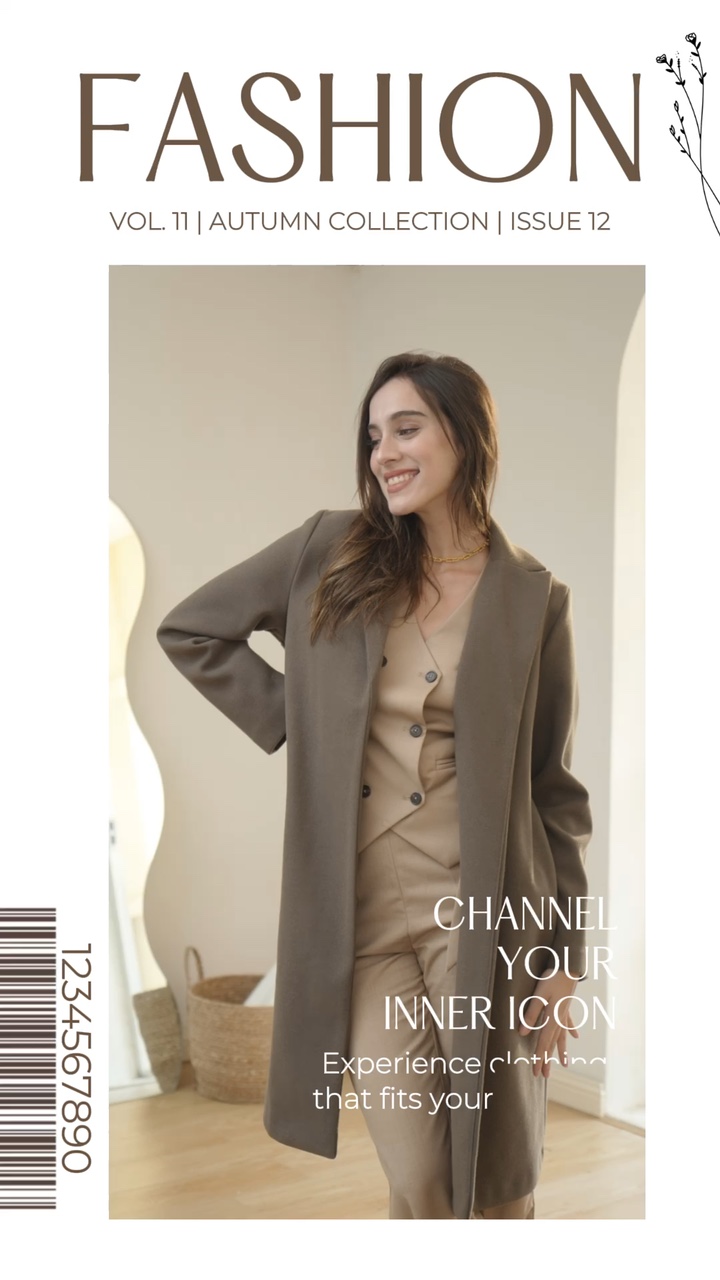 Estilo de revista Industria de la moda Exhibición de productos Estilo TikTok
