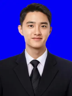 pas foto latar biru