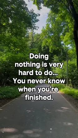 Doing nothing is ver