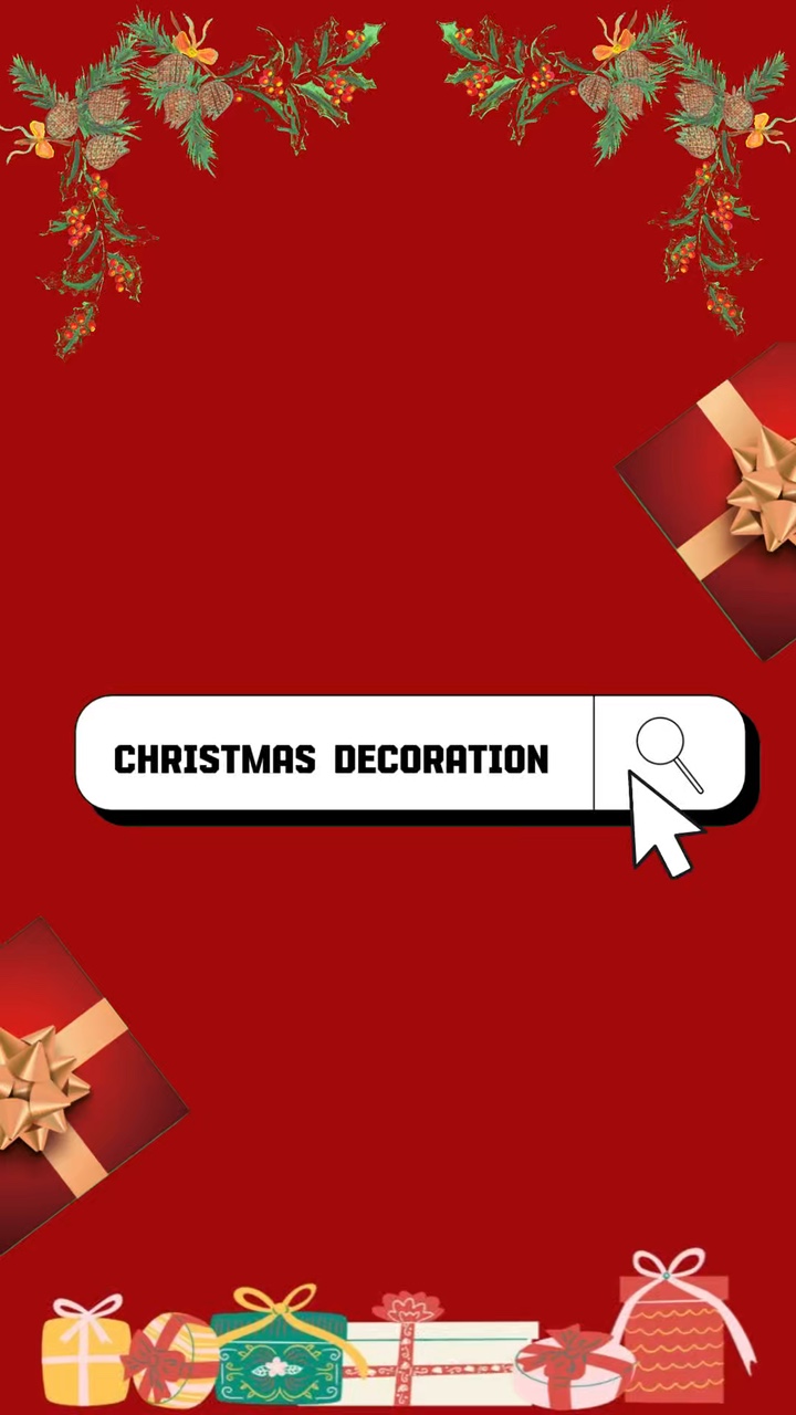 C2B Ev ışığı Noel Kırmızı efekt Tiktok Stili