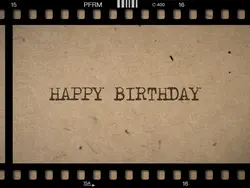 retro film birthday