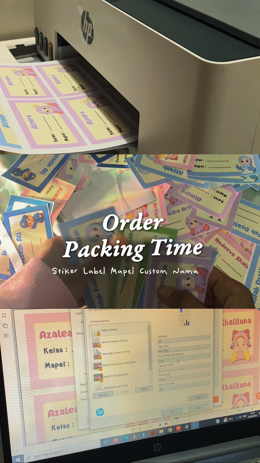 packing time