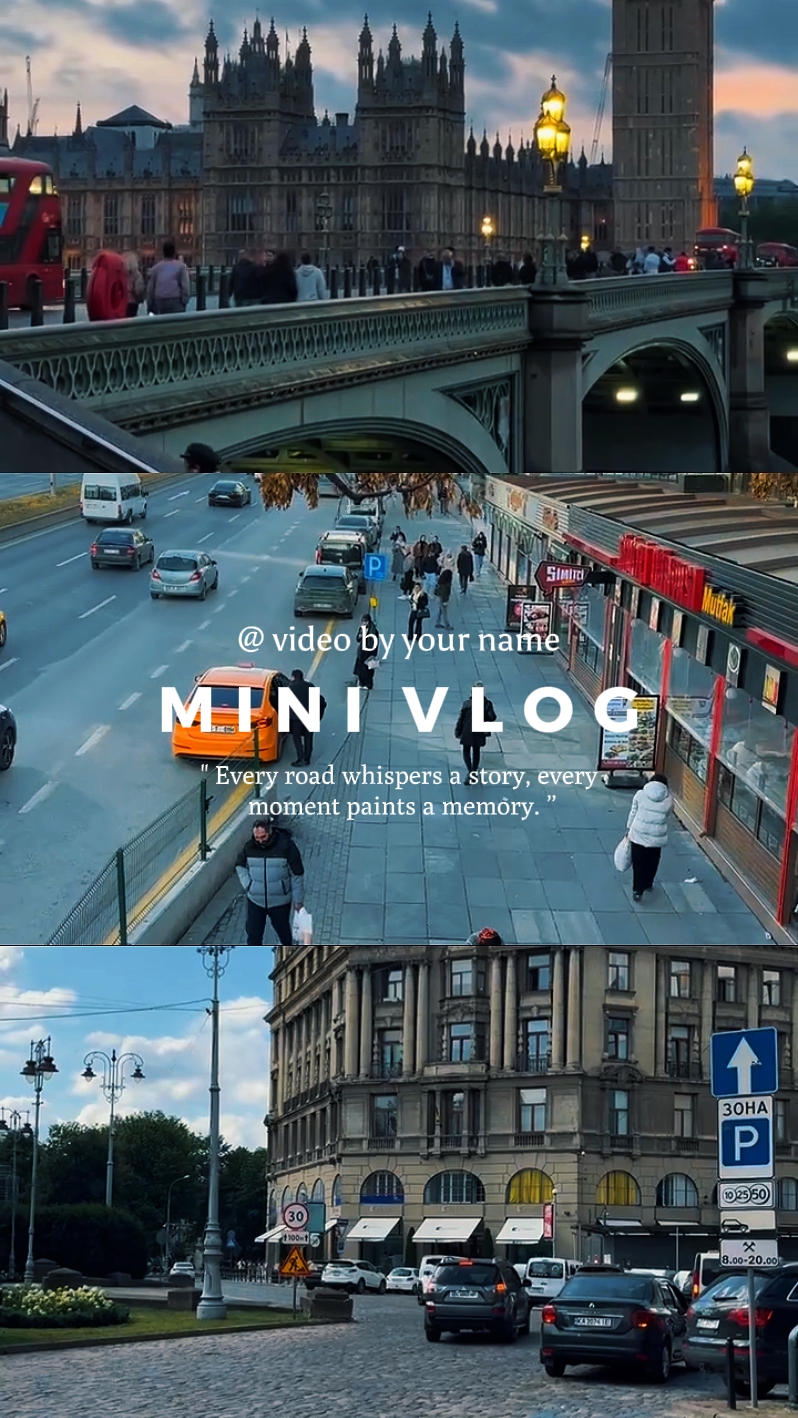 mini vlog 1 dakika