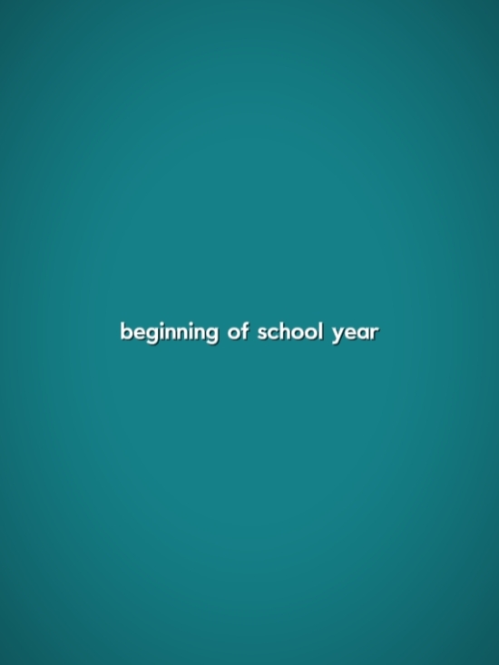end of school year 