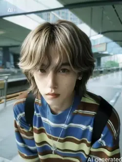 男子の新しいヘアスタイルai