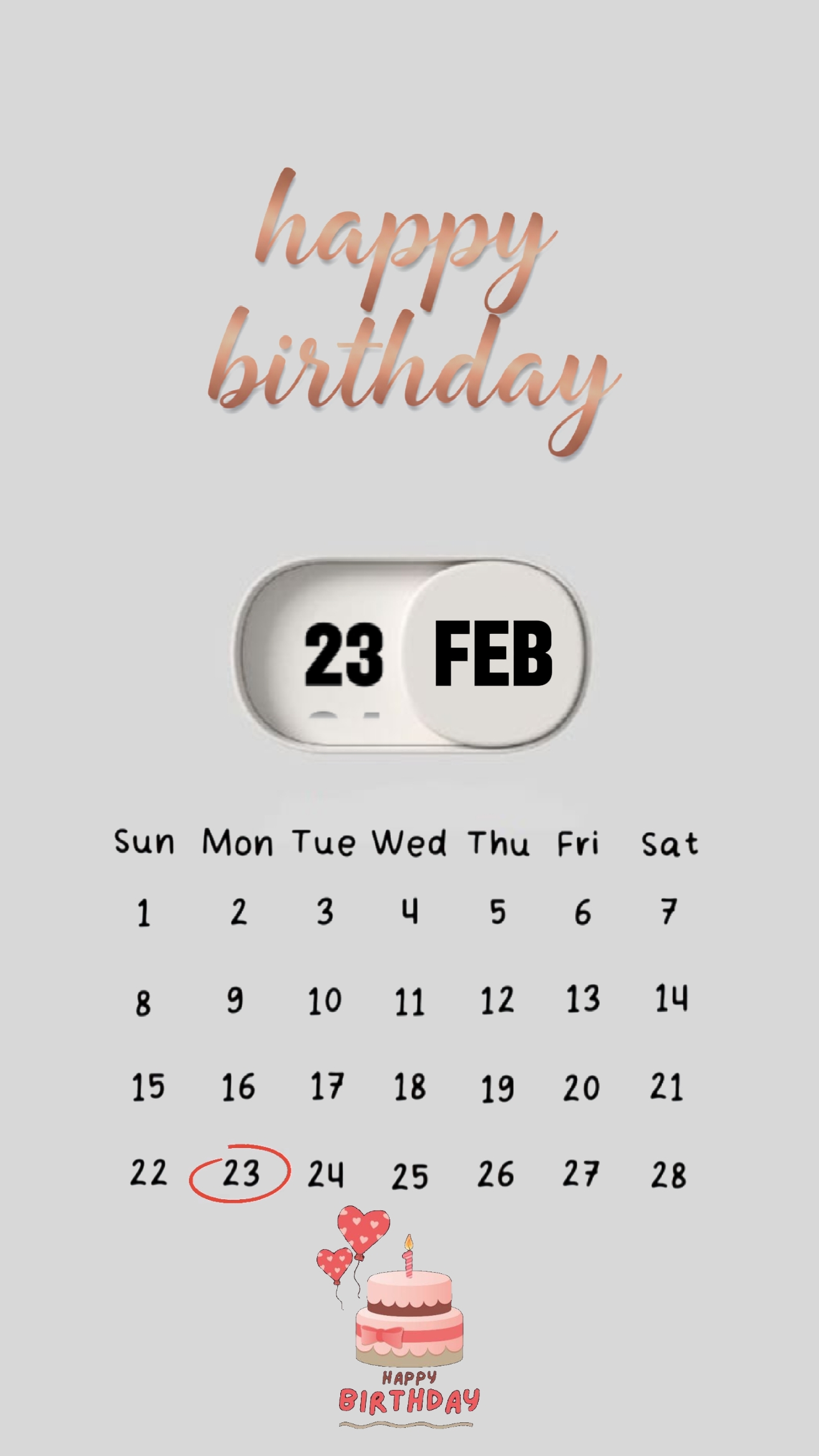 Cumpleaños 23 de febrero