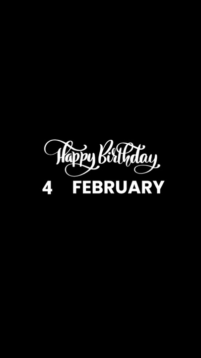 HBD 4 FEBRUAR 2026