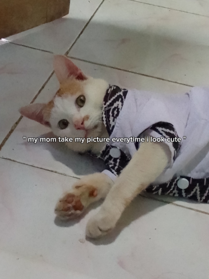 my mom take my pict