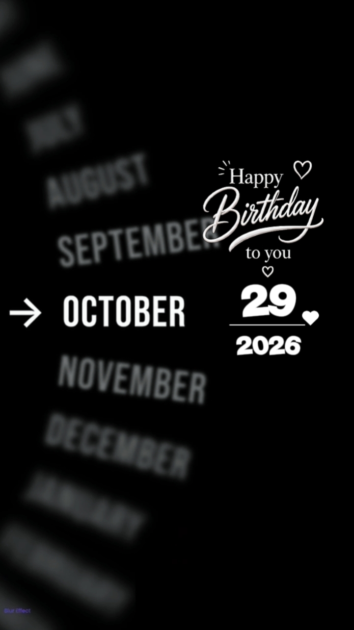 HBD Mylove 29 Octber